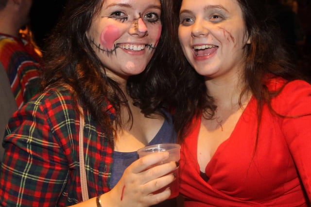Karen and Claire McVicker at the Co Antrim YFC Halloween Tramps Ball. PICTURE STEVEN MCAULEY/MCAULEY MULTIMEDIA