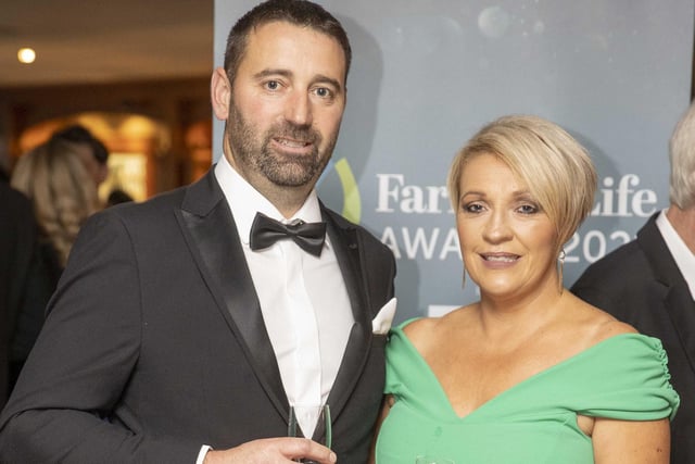 Eoin and Bernadette Branniff pictured at the Farming Life Awards.