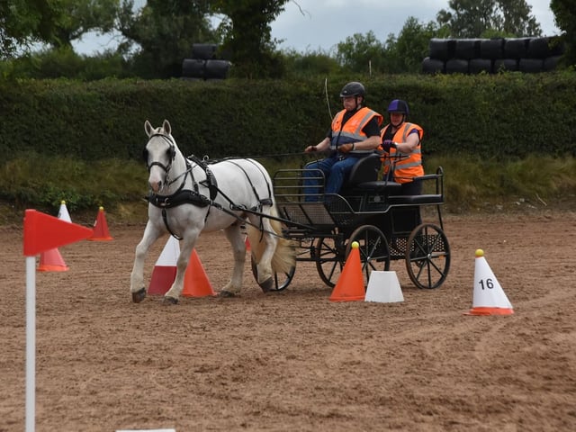 Jim Magennis putting Shalamar Blue through his paces in style