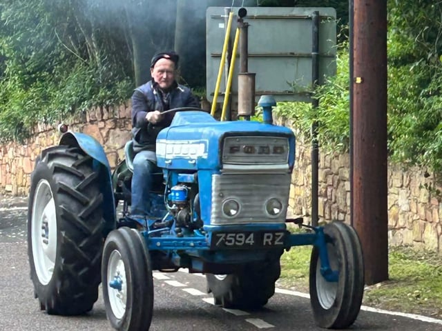 Glens bank holiday tractor run in Cushendall