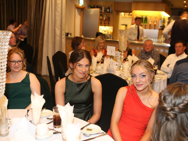 Karen Laverty, Ellen Fullerton and Anna McMillan at the recent Kells and Connor anniversary dinner. Picture: Steven McAuley