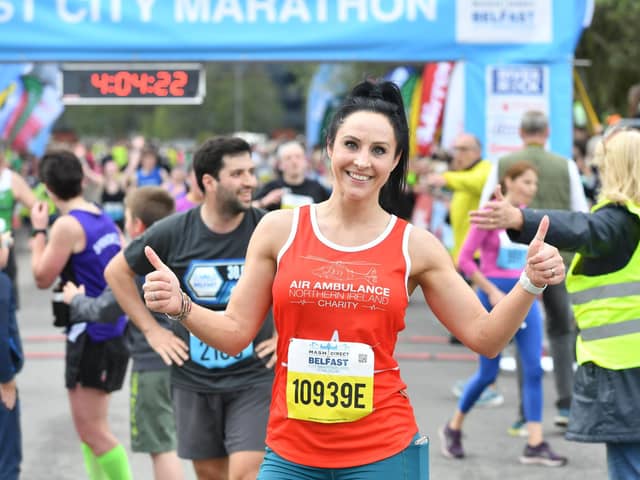 Amber Teggart, an Air Ambulance marathon supporter. Picture: Submitted