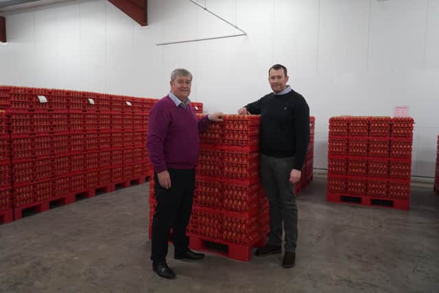 Robert Chapman and Iain Chapman of Farmlay Eggs, West Cockmuir, Strichen, Scotland. Picture: Submitted