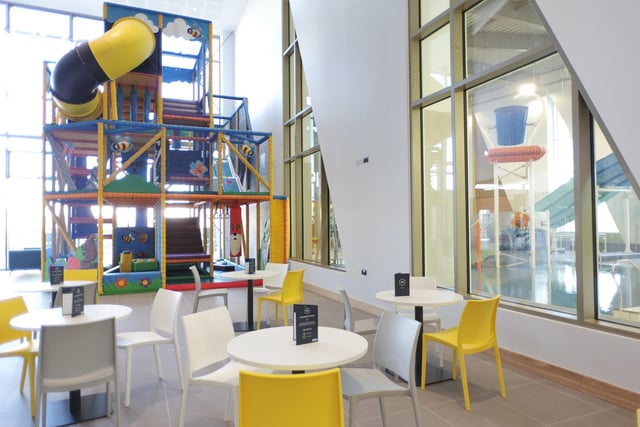 The soft play area.