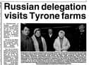 A picture of the Russian delegation who visited Northern Ireland in January 1994