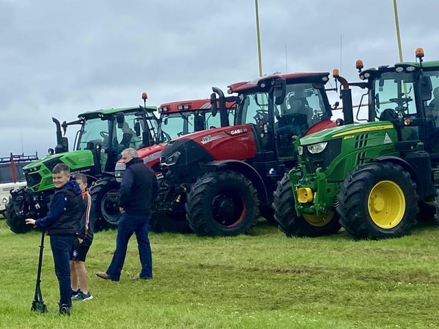 A line up of vehicles