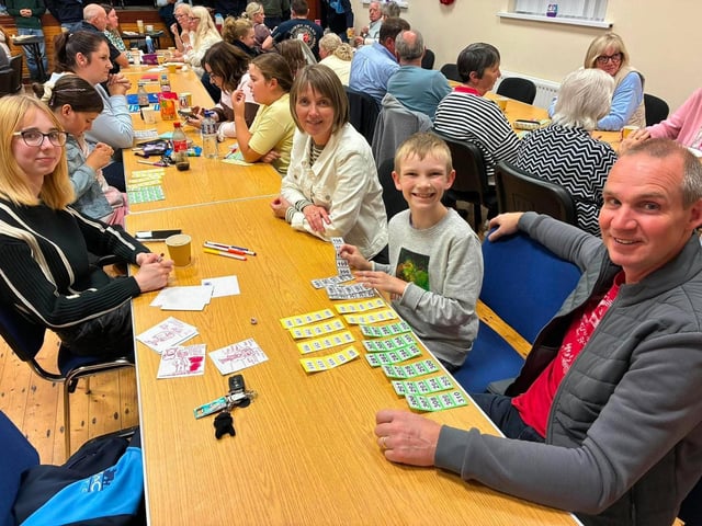 The Bonnar family at the Kells and Connor YFC bingo night