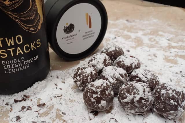 Delicious truffles created by NearyNógs for whiskey producers such as Two Stacks in Newry. (Pic supplied by Sam Butler)