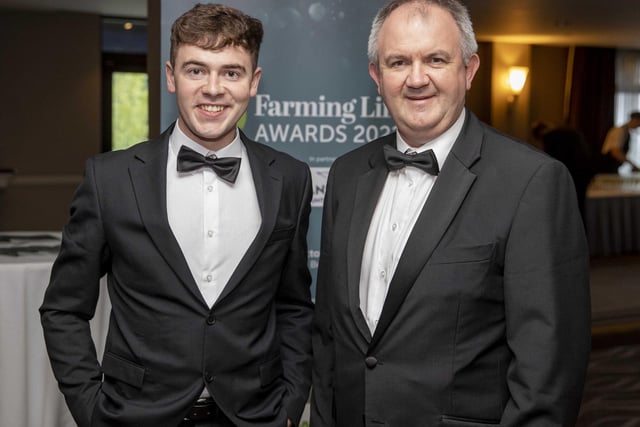 Richard Gilsean and Charles Smith pictured at the Farming Life Awards.