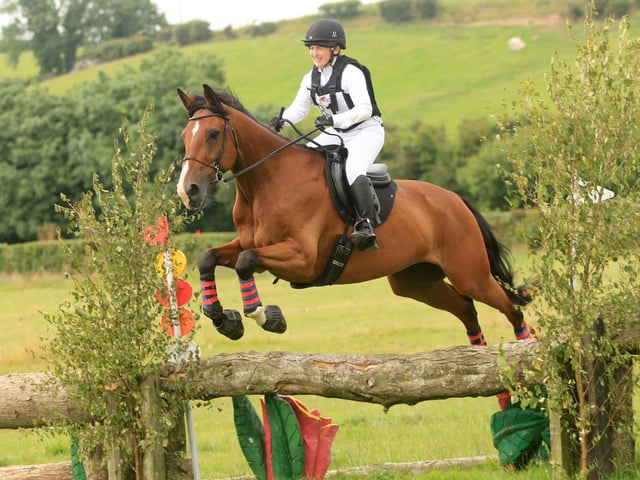 Ros Morgan, Vos Surprise, competing at Tullymurry 1. (Pic: Anne Hughes)