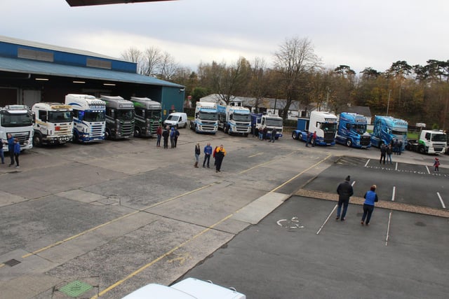 The many lorries at the Fane Valley tractor run last Saturday.