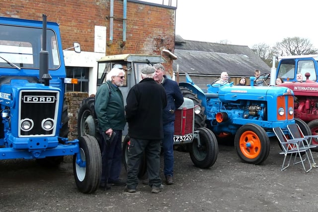 Some of the vintage tractors on display. Pic: Alan Hall