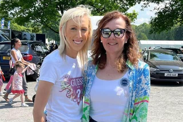 Carla Lockhart MP with Lurgan Show secretary and NISA chairperson Michele Doran.