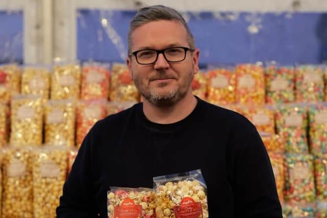 Gavin McShane of the Little Popcorn Shop in Lisburn is creating highly original flavours. (Pic: supplied)