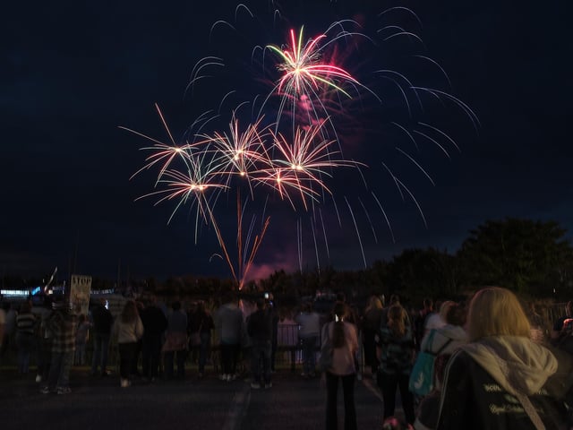 The fireworks finale painted the night sky, capping off an unforgettable evening.