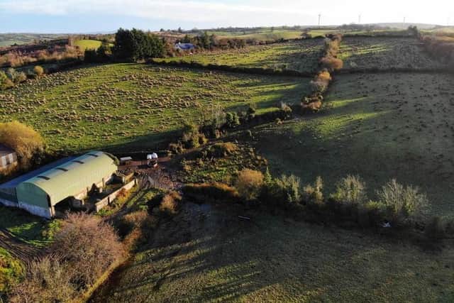 Around 30 acres of agricultural land with a farmyard and facilities has been offered to the market by Pollock Estate Agents. Image: www.pollockestateagents.com