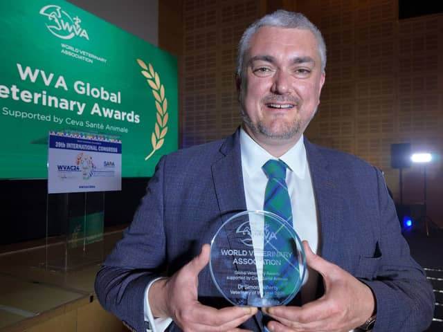 Dr Simon Doherty ‘thrilled’ to take home the prestigious World Veterinary Association title