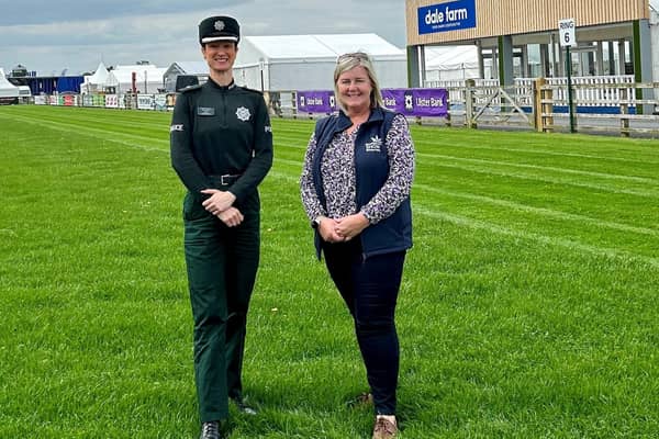 Superintendent Kelly Moore (PSNI) and Rhonda Geary, operations director at Balmoral Show