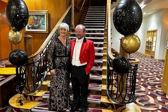 Andrew and Denise Phillips at the Tynan and Armagh Foxhounds hunt ball