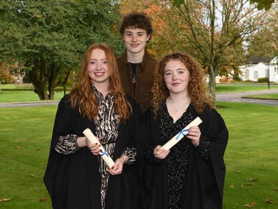 CAFRE Horticulture representatives Aimee Copeland (Randalstown), Anna McLoughlin (Ballymena) and Jacob Mercer (Glengormley) will compete in WorldSkills Landscape Gardening National Finals later this month in Manchester.