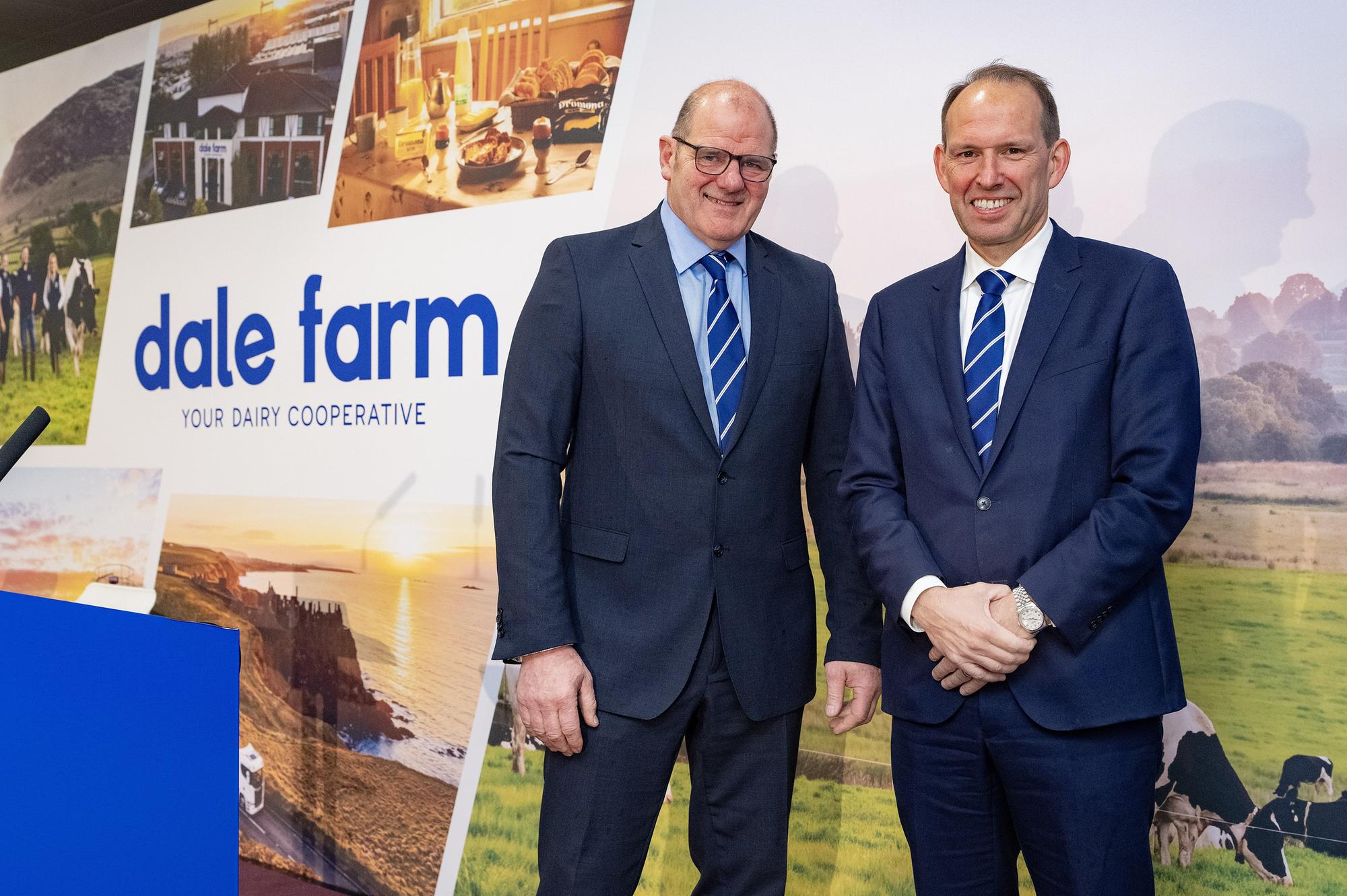 Dale Farm Chair Fred Allen and Group Chief Executive Nick Whelan