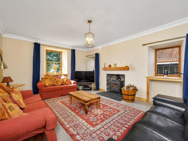 The spacious living area