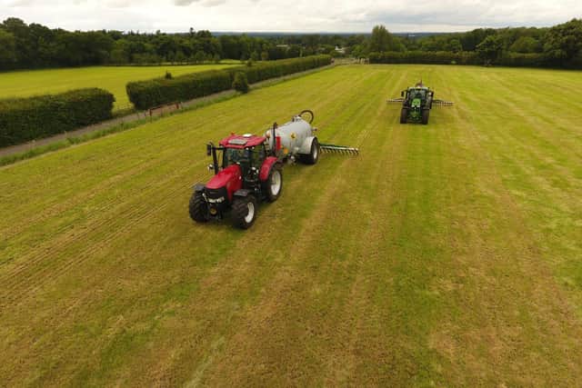You should only apply slurry when ground and weather conditions are suitable. Pic: DAERA