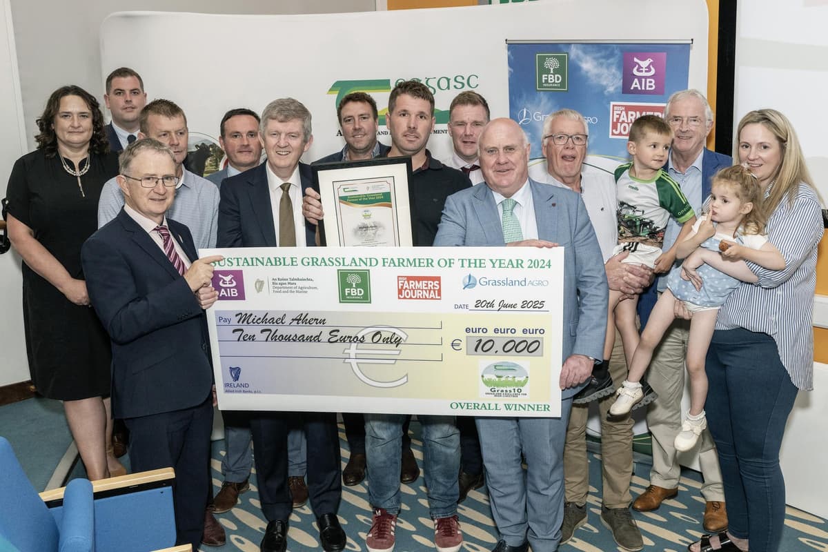 Gordon Ahern Michael Ahern named winner of the Sustainable Grassland Farmer of the Year