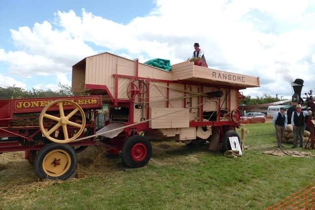 Visitors will be able to see the tractor and drum working together.