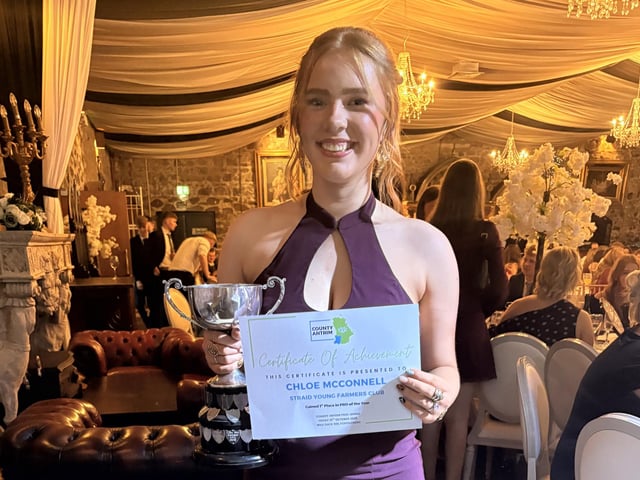 Chloe McConnell from Straid YFC received club PRO of the year.