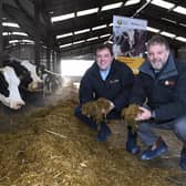Alan Boyd, United Feeds and Derek Lough, Ulster Farmers’ Union launching the 31st silage competition.