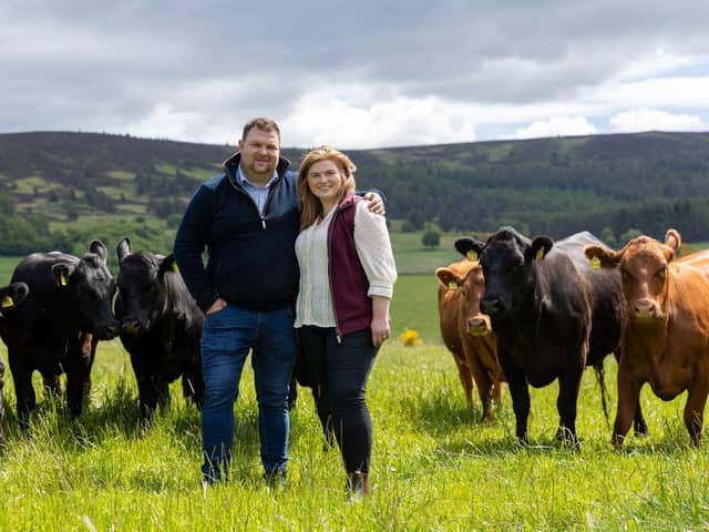Duncan and Claire Morrison farm at Meikle Maldron in Deeside. (Pic supplied by Jane Craigie)