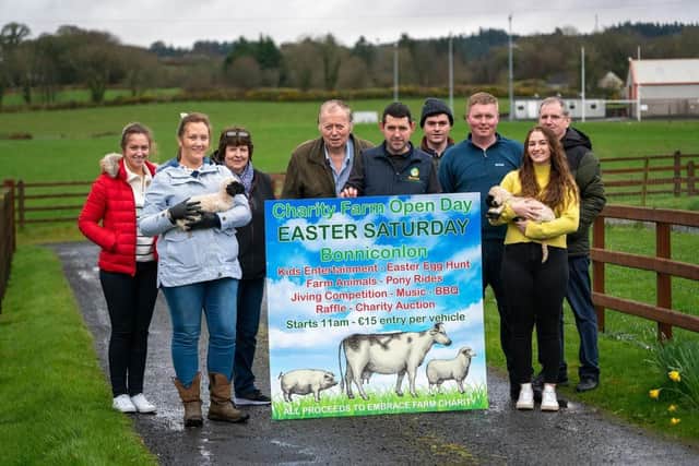 Aome event volunteers (Rachael Mulhern - behind the scenes, Melissa Walsh, Geraldine Judge - event photographer, Pat Gallagher - patron, Patrick Walsh, Mark Greaney - rare breed specialist, Patrick Gallagher - traffic manager, Fiona Walsh - kids entertainment, Michael Ginley - raffle coordinator
