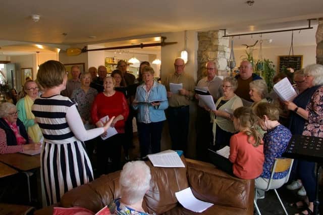 Pictured are singers from the Glenlough Community Choir.