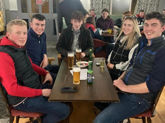 Trillick and District YFC who attended the Tyrone quiz night
