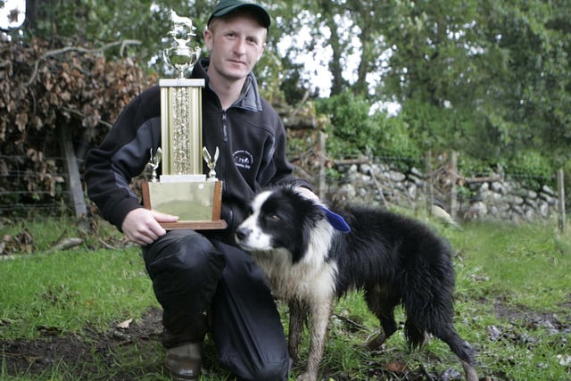 Michael Gallagher, international champion pictured at the international sheep dog presentation of prizes at McQuillan's farm, Masserene, Antrim. Picture: Steven McAuley/Kevin McAuley Photography Multimedia