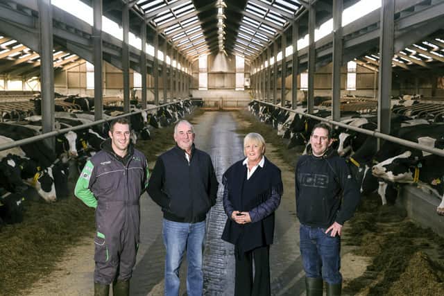 Stuart, William, Gail and Jason Graham, Graham Farms, Co.Fermanagh, N.Ireland. (Pic: John McVitty)