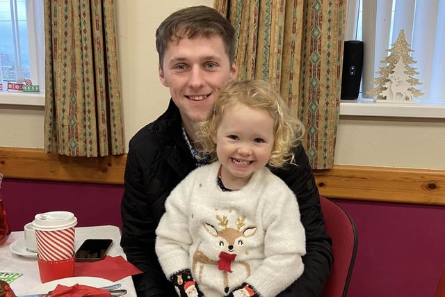 Colin and Ellie Capper supporting the festive coffee morning. Picture: Submitted