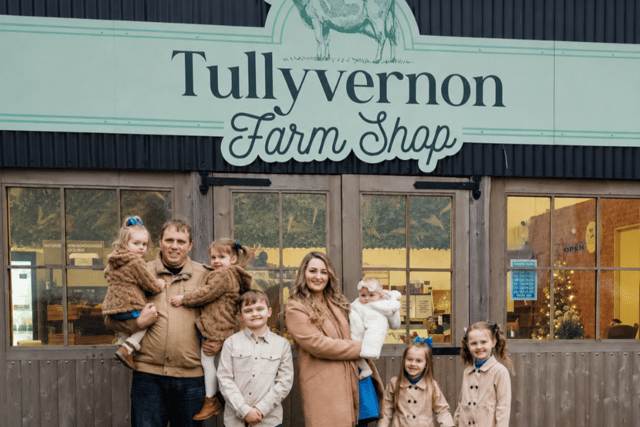 Naomi and her husband Jonny, with their six children