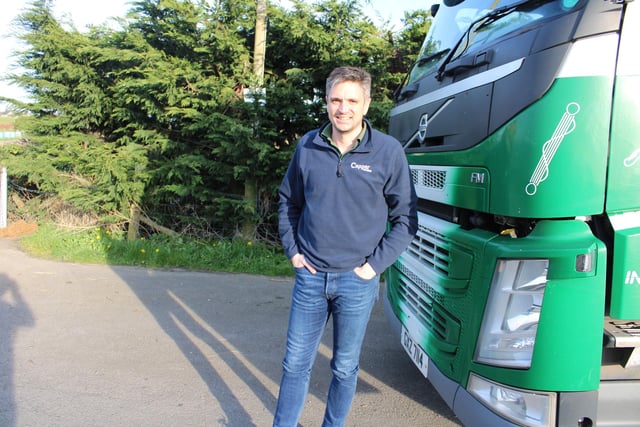 Connell Jackson with his lorry at the tractor run.
