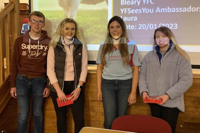 From left, Ben Allen, Abby, YFSees you mentor, Sarah Spence and Laura, YFSees you mentor