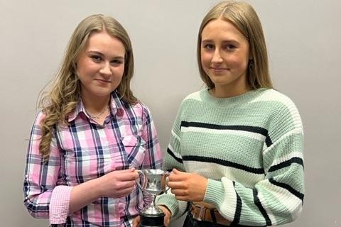 Junior Home Management - Sarah-Louise McElroy and Jasmine Foot. Picture: Rathfriland YFC
