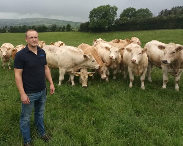 Stephen Thompson from Drumahoe pictured on his home farm recently completed the Agricultural Business Operations (Level 2) in Beef Production course with CAFRE and would encourage anyone interested in the Level 2 course to make sure that they do not miss the 31 July closing date for applications. Pic: CAFRE
