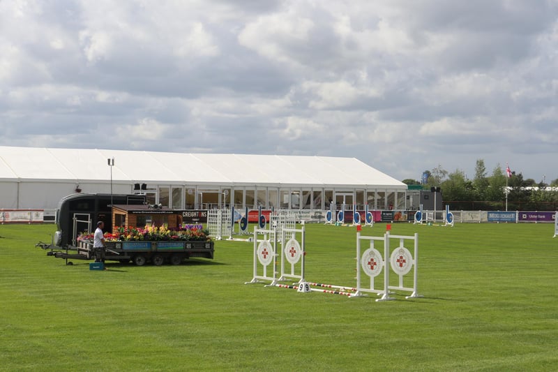 Show jumping commences early tomorrow morning.