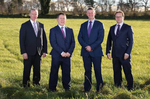 Seamus McCormick, Senior Agribusiness Manager; Rodney Brown, Deputy Head of Agribusiness; Robert McCullough, Head of Agribusiness and Mark Forsythe, Senior Agribusiness Manager. Picture: Darren Kidd