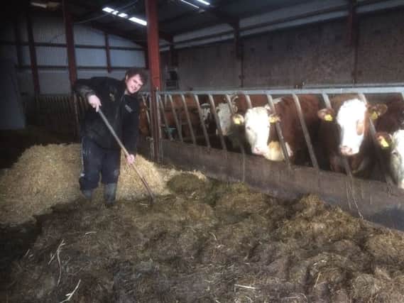 Gary McKinley at home on his Co Tyrone farm