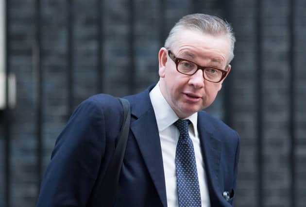 File photo dated 03/12/14 of Michael Gove who is to make a dramatic return to the top of government as Justice Secretary and Lord Chancellor. PRESS ASSOCIATION Photo. Issue date: Saturday May 9, 2015. David Cameron is expected to announce tomorrow that he will replace Chris Grayling, who becomes Leader of the House of Commons. See PA story POLITICS Government. Photo credit should read:Daniel Leal-Olivas/PA Wire