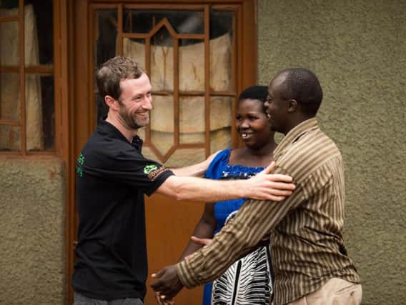 Co Westmeath farmer Colm Doyle meets Rwanda farmer Mpayimana Johanna