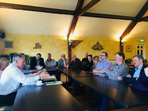 UFU members in South Antrim met with DAERA's Chief Veterinary Officer Robert Huey and local DVO Ann Healy for a breakfast meeting.