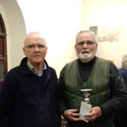 Best Opposite Sex was Fred Simpson (right) with Jeff Topley, 1st in YB Handled